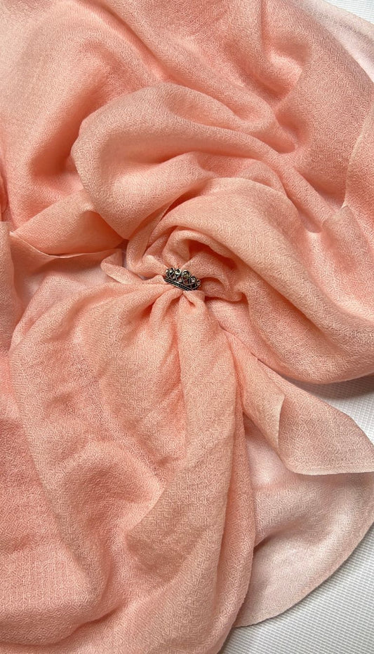 100% Pure Himalayan Cashmere Pashmina Shawl - Pink and Rose Heritage Collection Rose Pink