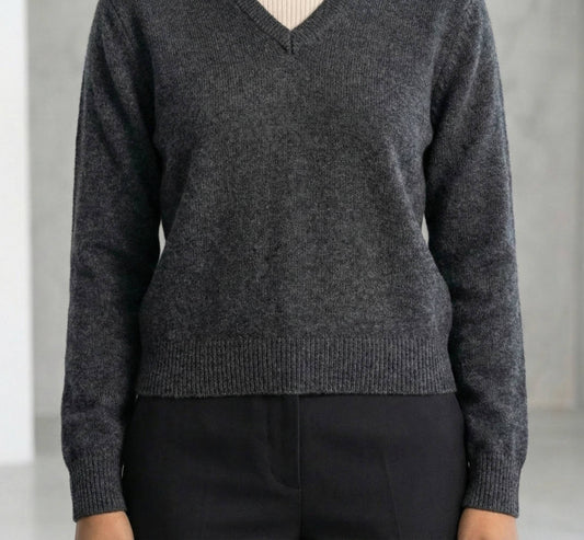 The Original V-Neck | 100% Undyed Cashmere (200g)