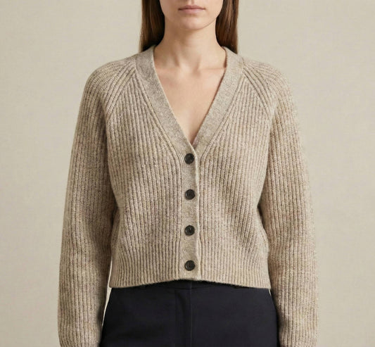 The Lhotse Cardigan | Heavyweight 500g Chunky Knit (Undyed)