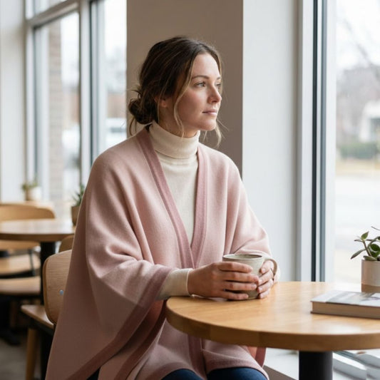 Himalayan Cashmere Artisan Cape For Women