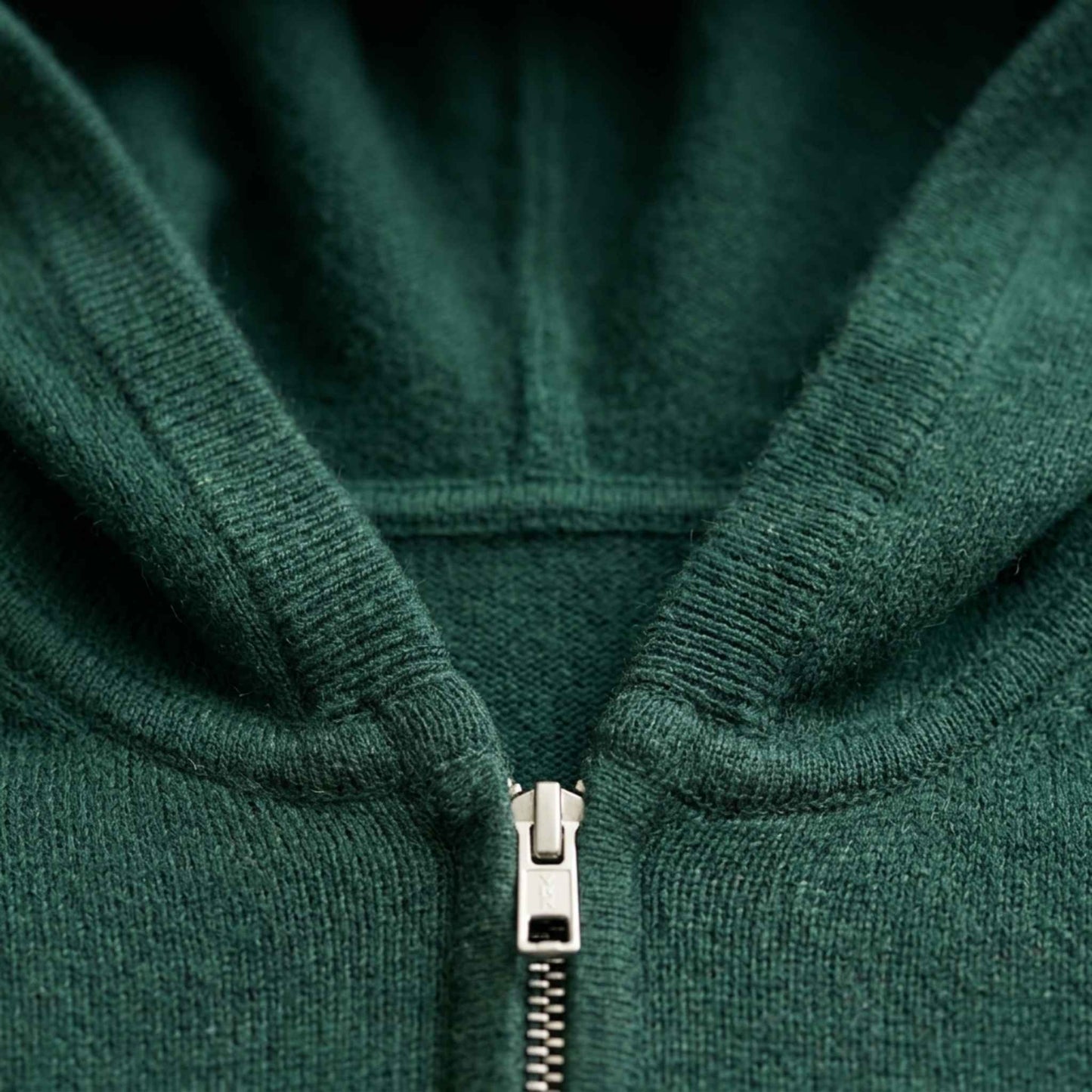 100% Cashmere Women's Zip Hoodie — 12-Gauge 2-Ply 16-Micron Himalayan Cashmere