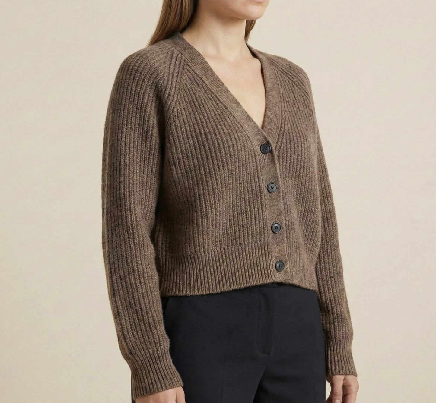The Lhotse Cardigan | Heavyweight 500g Chunky Knit (Undyed)