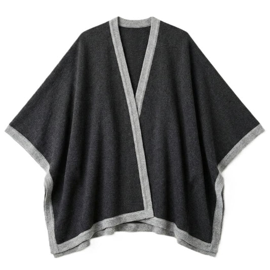 Undyed Pure Himalayan Cashmere Artisan Cape For Women
