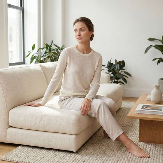 Gossamer Cashmere Ultra-Fine Sheer Sweater For Women