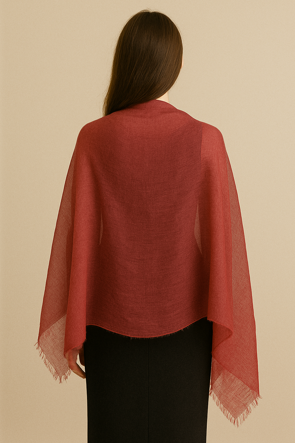 100% Pure Himalayan Cashmere Pashmina Shawl - Annapurna Mulberry