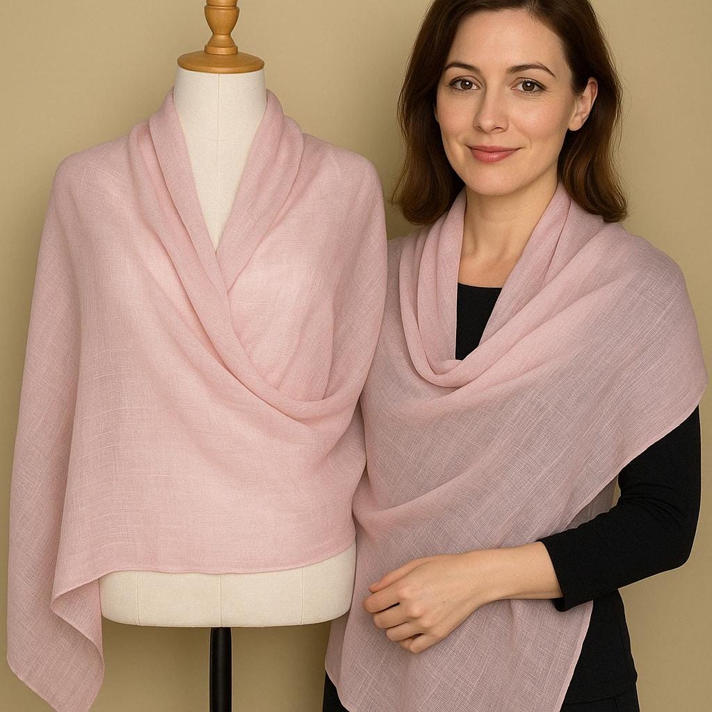 100% Pure Himalayan Cashmere Pashmina Shawl - Upper Mustang Collection Rose Pink