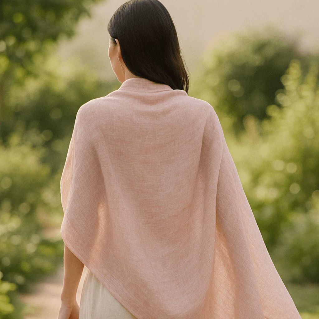 NPIA Certified 100% Pure Himalayan Cashmere Pashmina Shawl - Upper Mustang Rose Pink - Lumusae