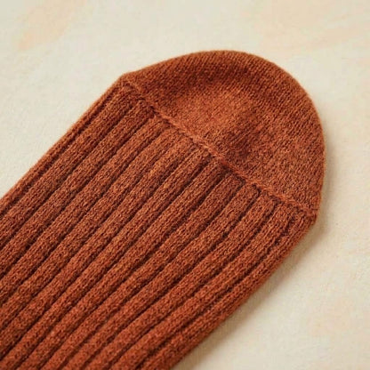 Amber women's 100% cashmere knee-high socks - worn by a model, view 2