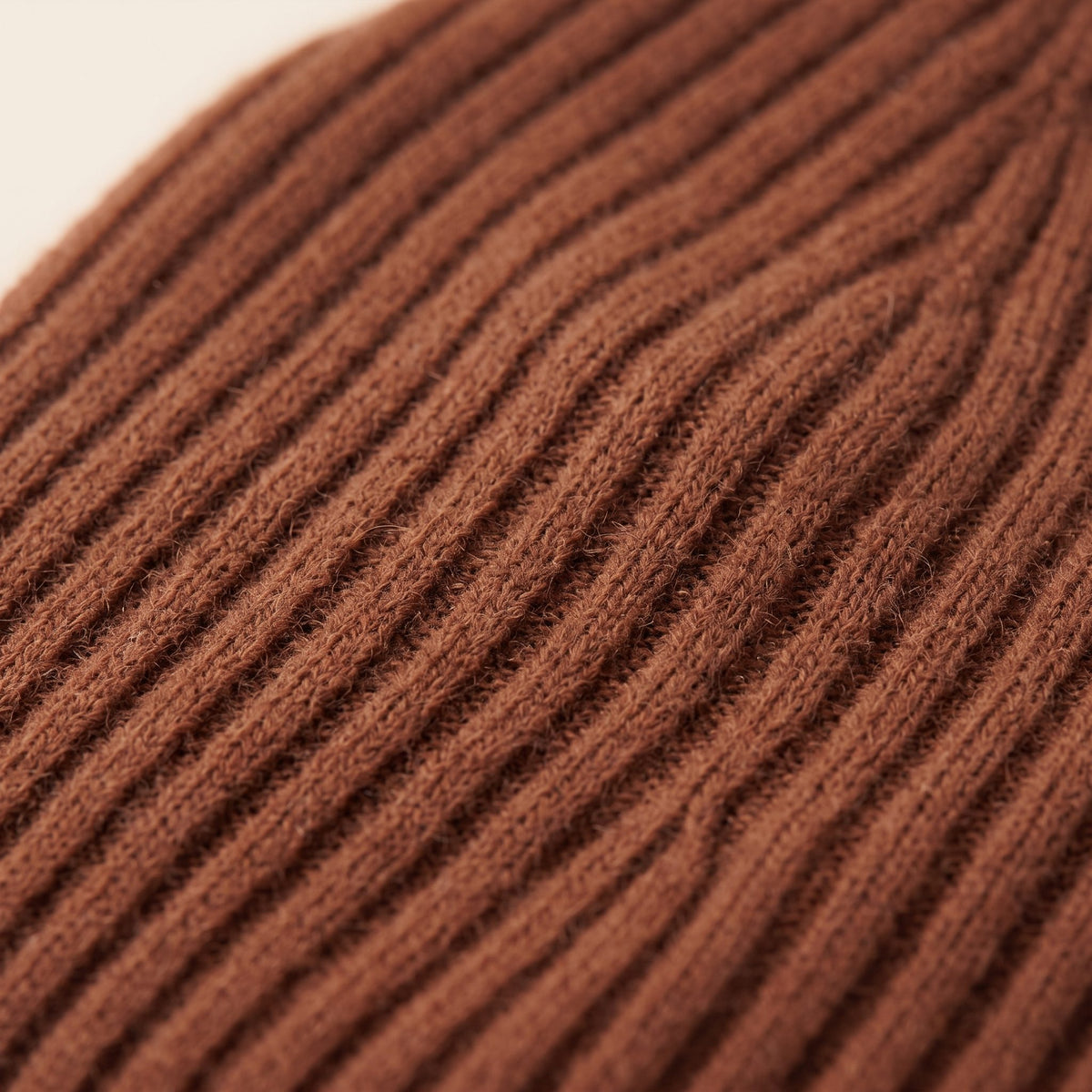 HAB03 Men's Cashmere Beanie - Haven Ribbed Amber 1