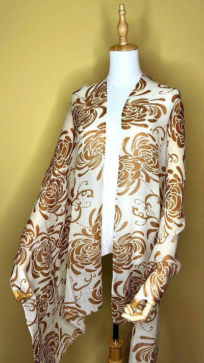 100% Pure Himalayan Cashmere Pashmina Shawl - Upper Dolpo Namche Chantilly - Lumusae
