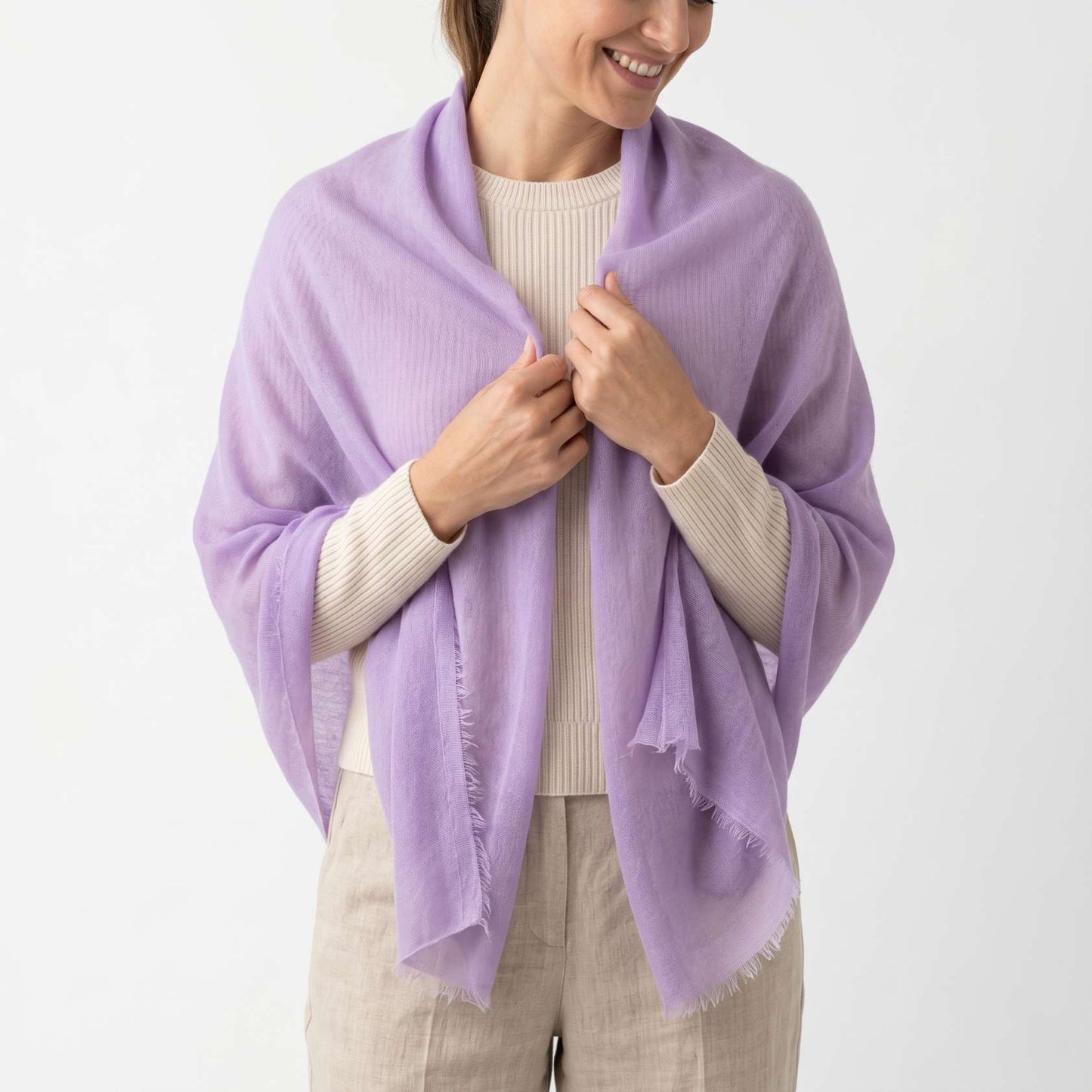 Jewel Tones and Mountain Skies Cashmere Pashmina Shawl