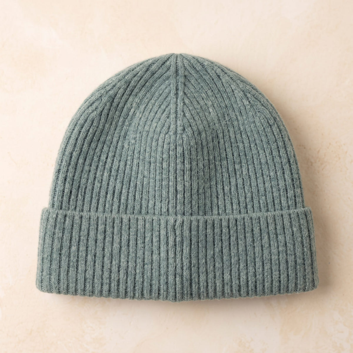 HRHJ Men's Cashmere Beanie - Haven Ribbed Heathered Jade 1