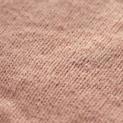 Gomba twisted-front cashmere headband in Blush Pink, knit texture