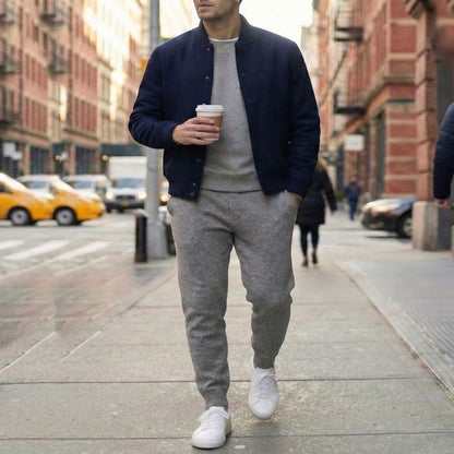 Heather Gray 100% Pure Himalayan Cashmere Zenith Jogger