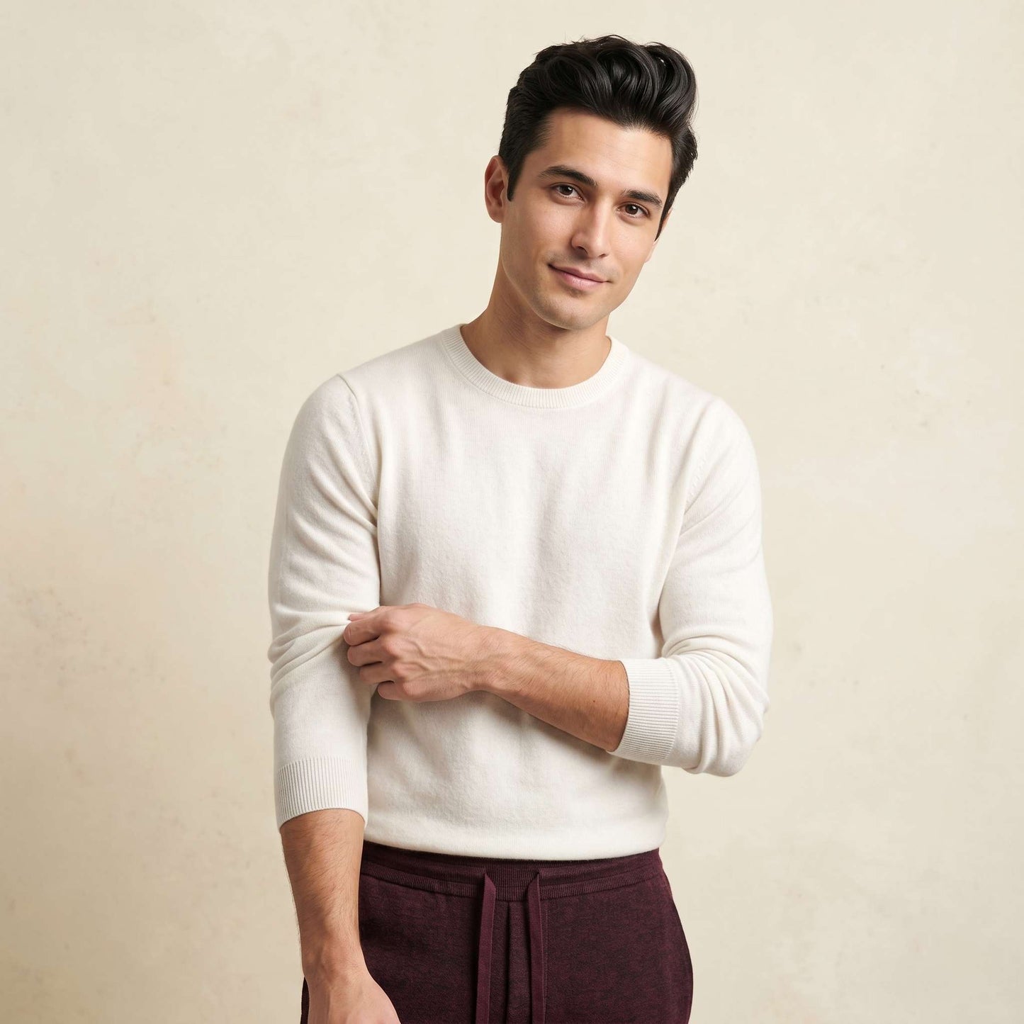The Zenith Pure Himalayan Cashmere Jogger For Men — Himalayan cashmere, view 2