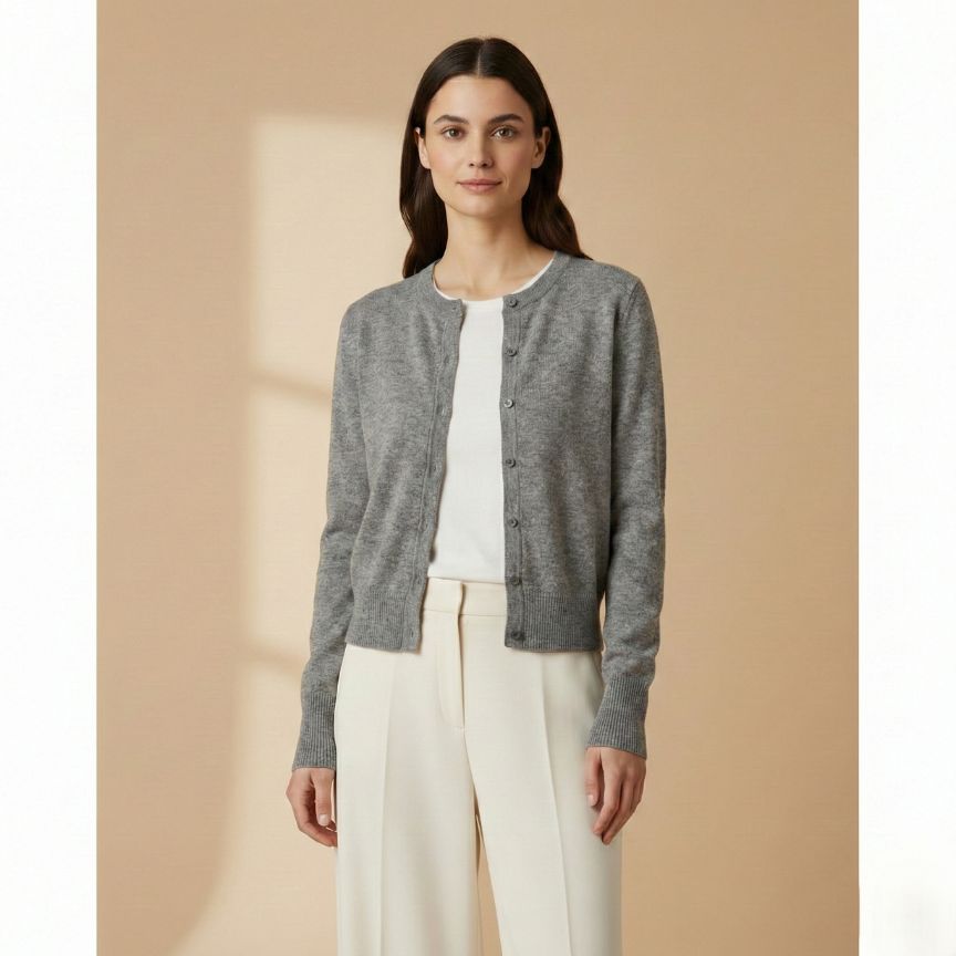 Pure Himalayan Cashmere Pokhara Cardigan For Women
