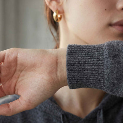 100% Undyed Cashmere Women's Hoodie — Chemical-Free Natural Chyangra Cashmere