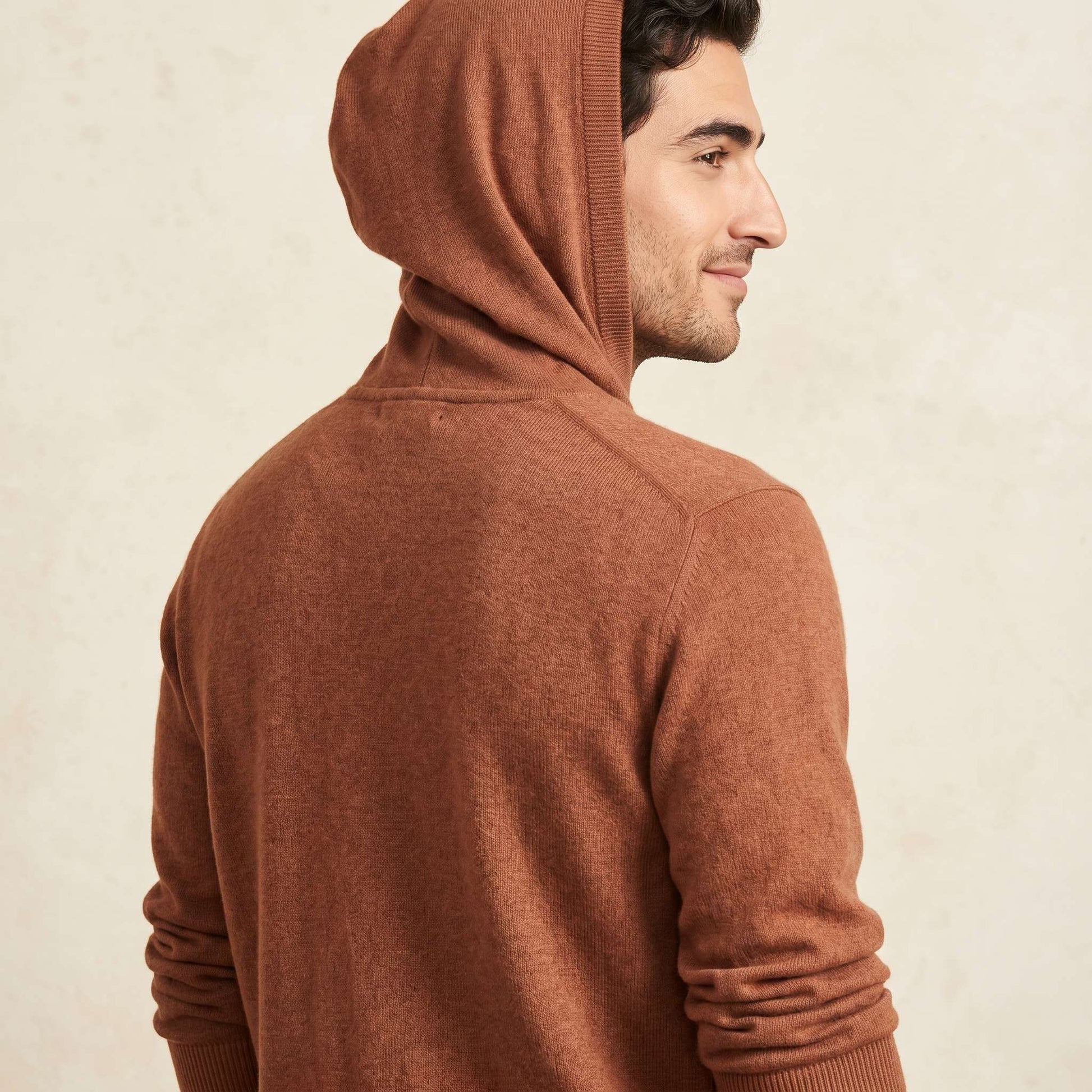 Original Kora Zip Himalayan Cashmere Hoodie For Men — Himalayan cashmere, view 47