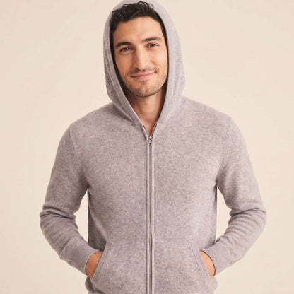 Original Kora Zip Himalayan Cashmere Hoodie For Men — Himalayan cashmere, view 53