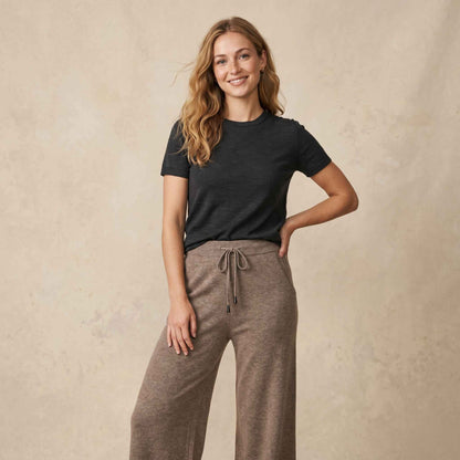 The Zenith Natural Sweatpant Undyed Himalayan Cashmere For Women