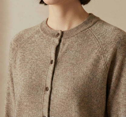 Undyed Himalayan Cashmere Pokhara Cardigan For Women
