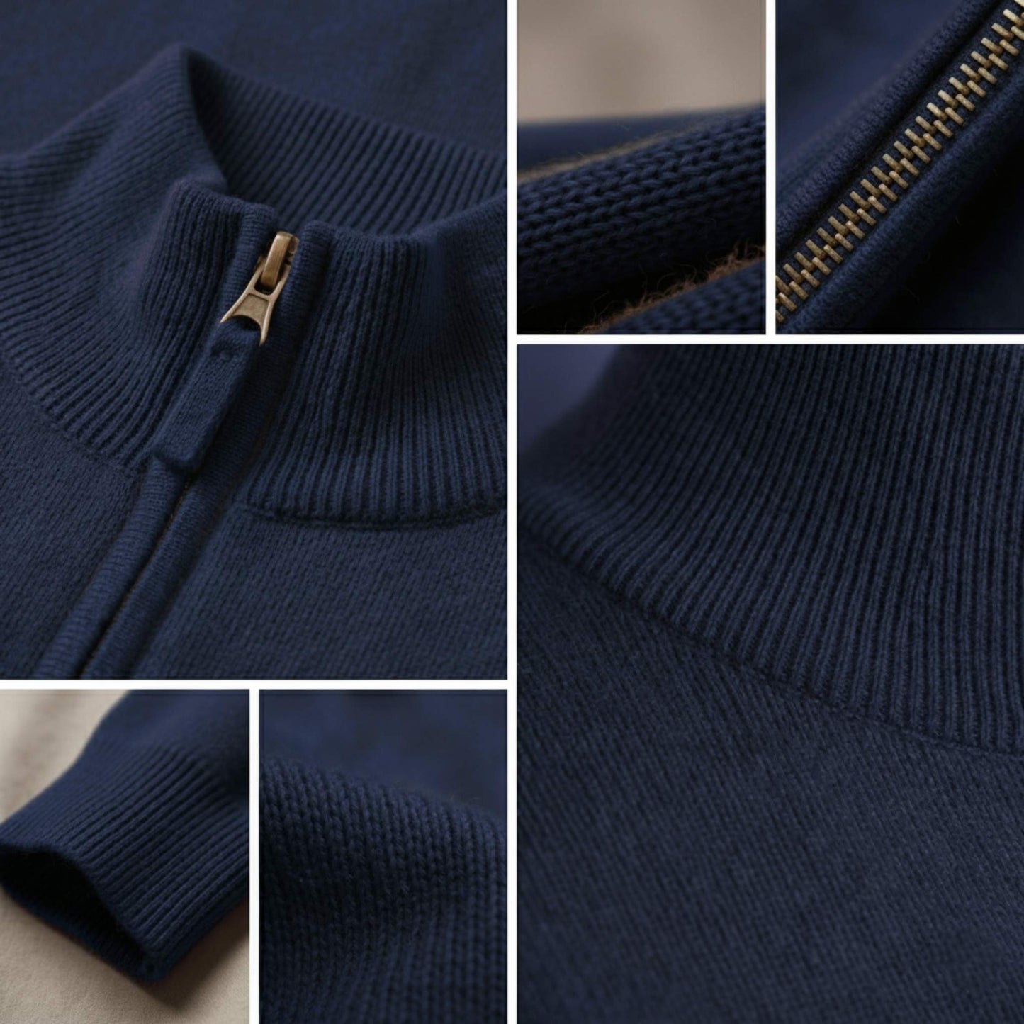 Exclusive Himalayan Cashmere Half-Zip Men's Embrace Sweater