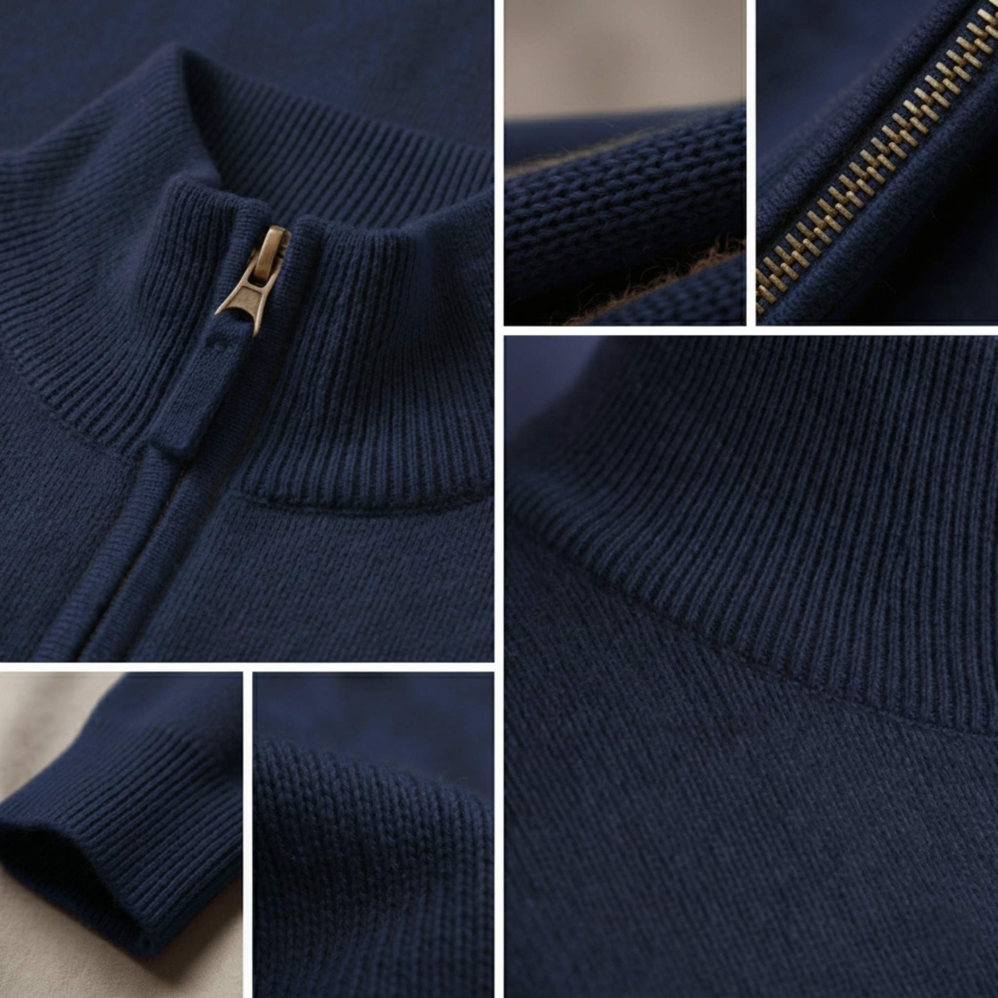 Exclusive Himalayan Cashmere Half-Zip Men's Embrace Sweater