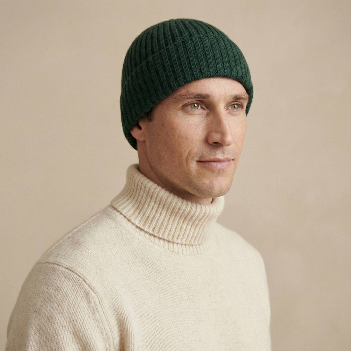 Haven Ribbed Cashmere Beanie | 100% Pure Himalayan Men