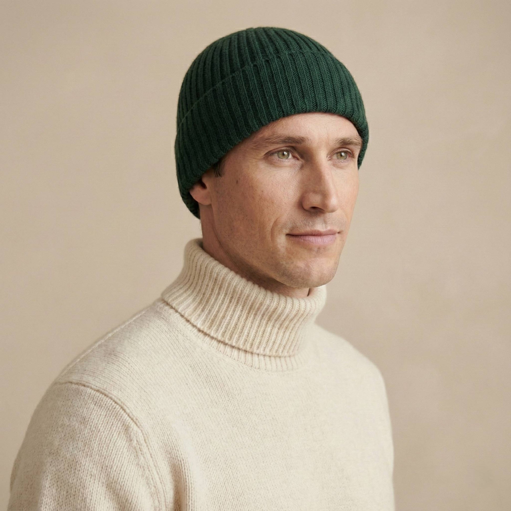Haven Ribbed Cashmere Beanie | 100% Pure Himalayan Men