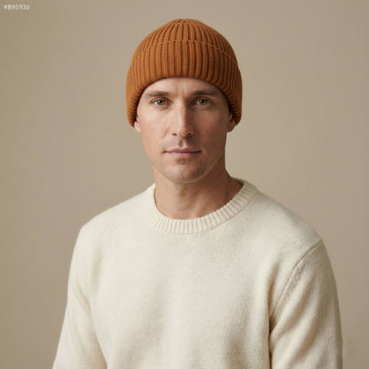 Haven Ribbed Cashmere Beanie | 100% Pure Himalayan Men