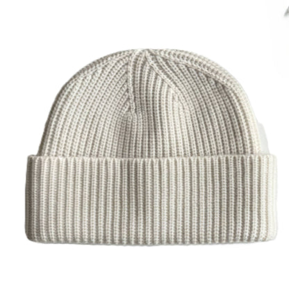 Off White Noma 100% Pure 3-Ply Himalayan Cashmere Hand-Knit Beanie