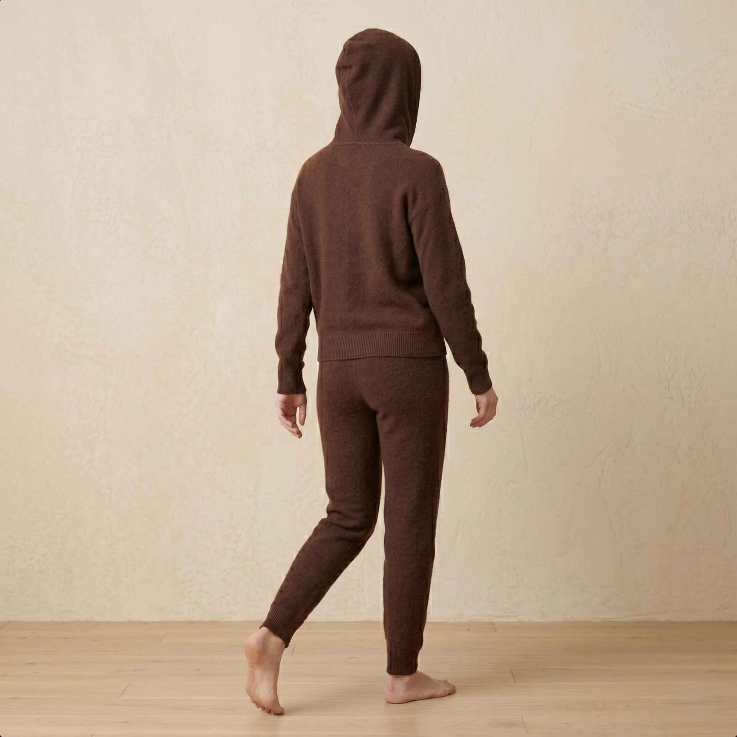 100% Cashmere Women's Pullover Hoodie — 2-Ply 16-Micron Himalayan Cashmere