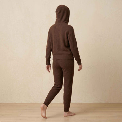 100% Cashmere Women's Pullover Hoodie — 2-Ply 16-Micron Himalayan Cashmere