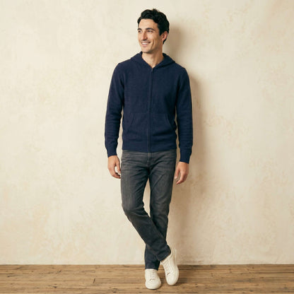 Original Kora Zip Himalayan Cashmere Hoodie For Men — Himalayan cashmere, view 31