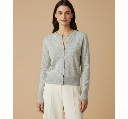 Undyed Himalayan Cashmere Pokhara Cardigan For Women