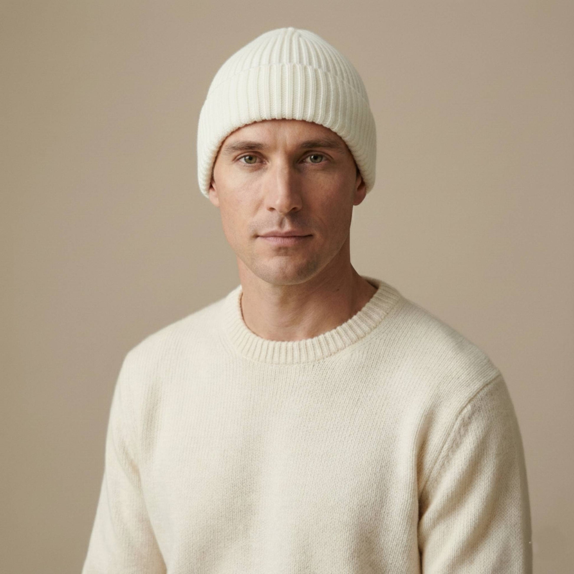 Haven Ribbed Cashmere Beanie | 100% Pure Himalayan Men