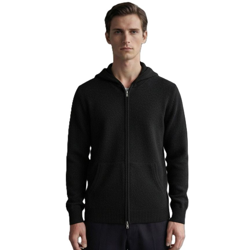 The Original Zip Hoodie | 100% Pure Himalayan Cashmere Black