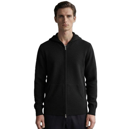 The Original Zip Hoodie | 100% Pure Himalayan Cashmere Black