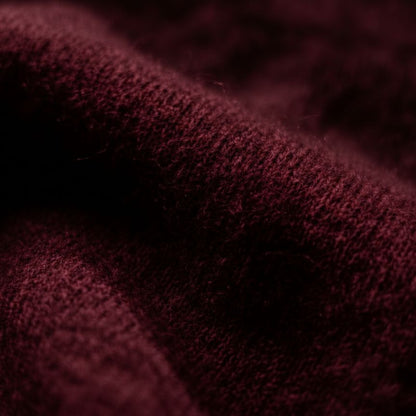 Exclusive Wine Red Original 100% Himalayan Cashmere Zip Hoodie