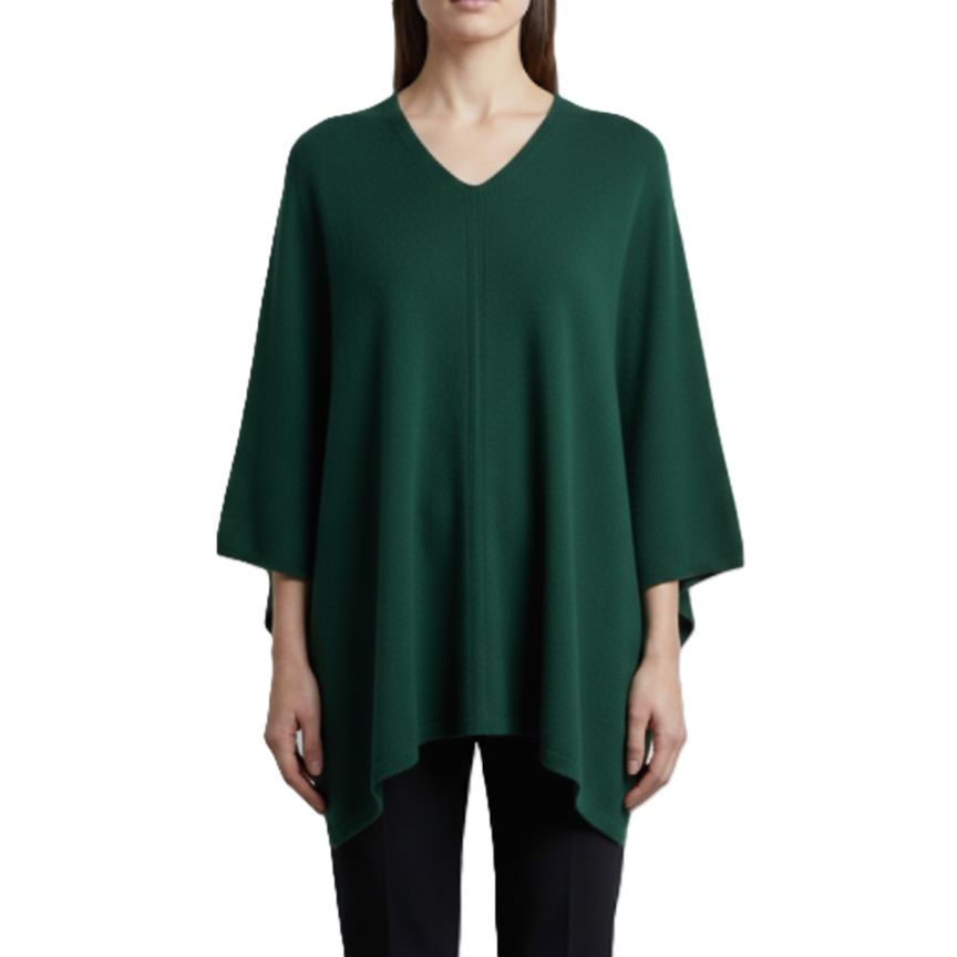 The V-Neck Poncho | 100% Pure Himalayan Cashmere