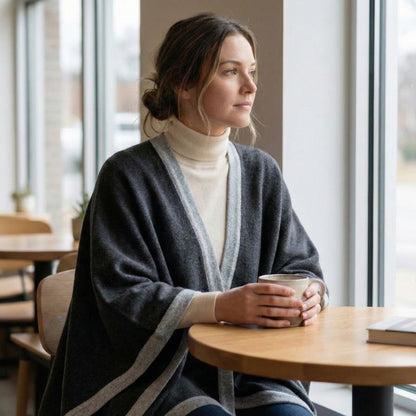 The Artisan Cape | 100% Undyed Pure Himalayan Cashmere