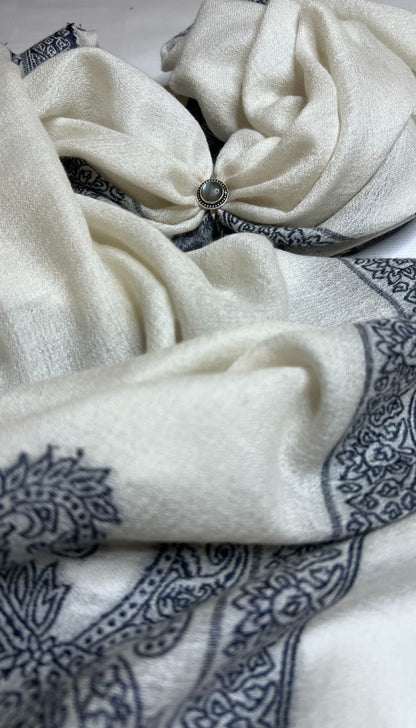 100% Pure Himalayan Cashmere Pashmina Shawl - Signature Neutral & Pattern Collection