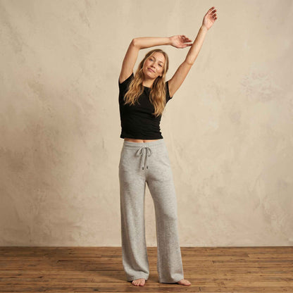 The Zenith Natural Sweatpant Undyed Himalayan Cashmere For Women