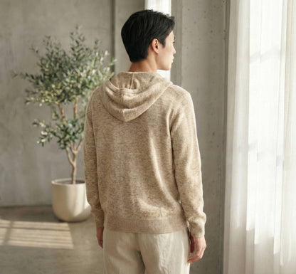 Oatmeal Melange Kora Zip Hoodie