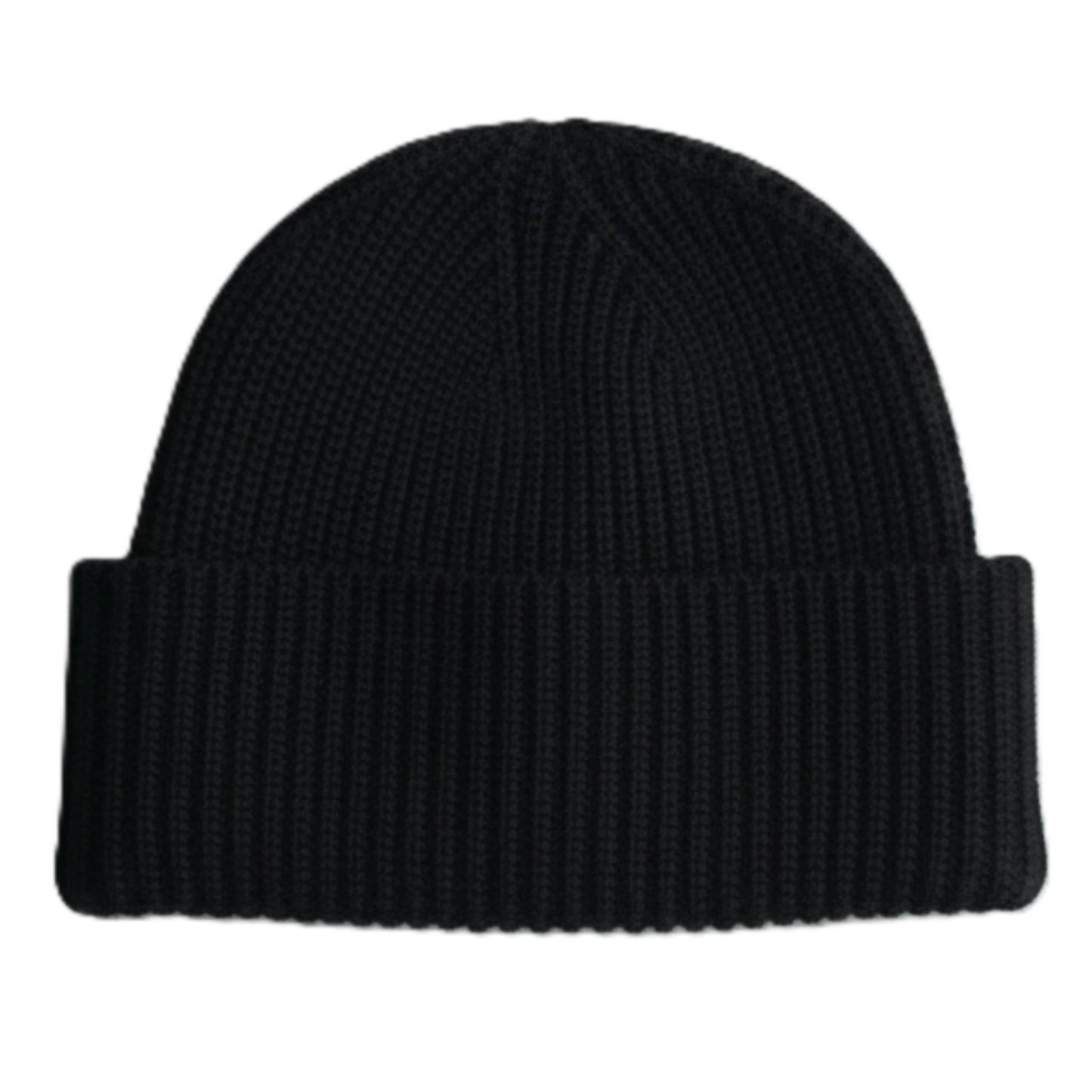 Deep Onyx Noma 100% Pure Himalayan Cashmere Hand-Knit Beanie