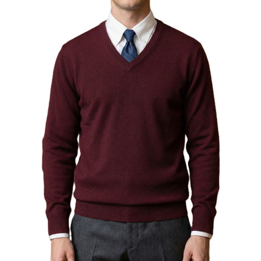 Maroon cashmere sweater