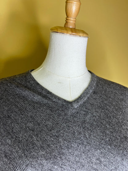 100% Pure Himalayan Cashmere Pashmina Poncho - Upper Mustang Collection Natural Grey