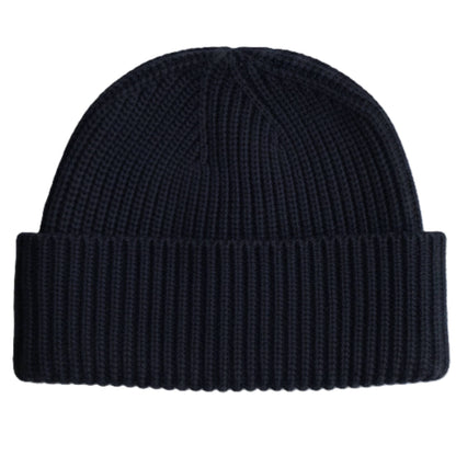 Dark Navy Noma 100% Pure Himalayan Cashmere Hand-Knit Beanie