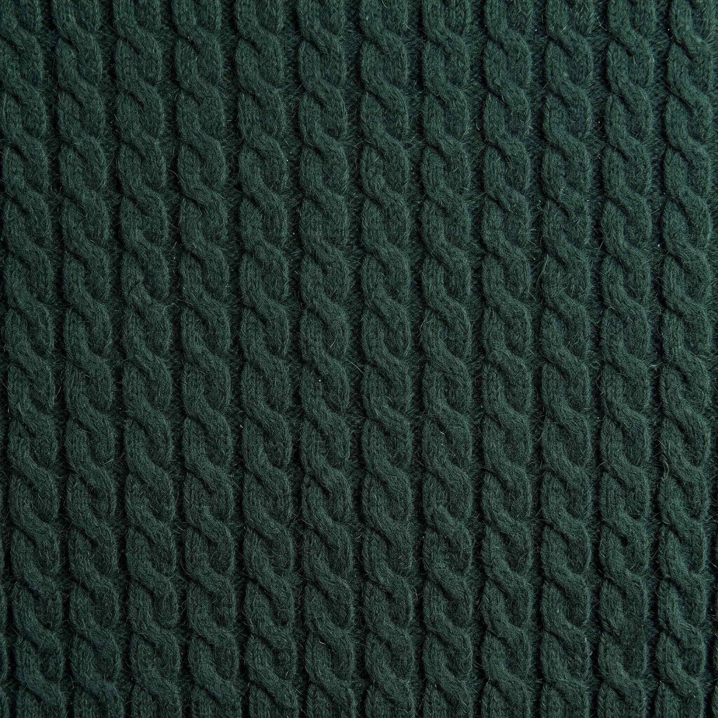 Women's cable-knit cashmere crewneck sweater, Grace in Pine - view 5