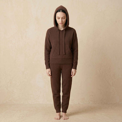 100% Cashmere Women's Pullover Hoodie — 2-Ply 16-Micron Himalayan Cashmere
